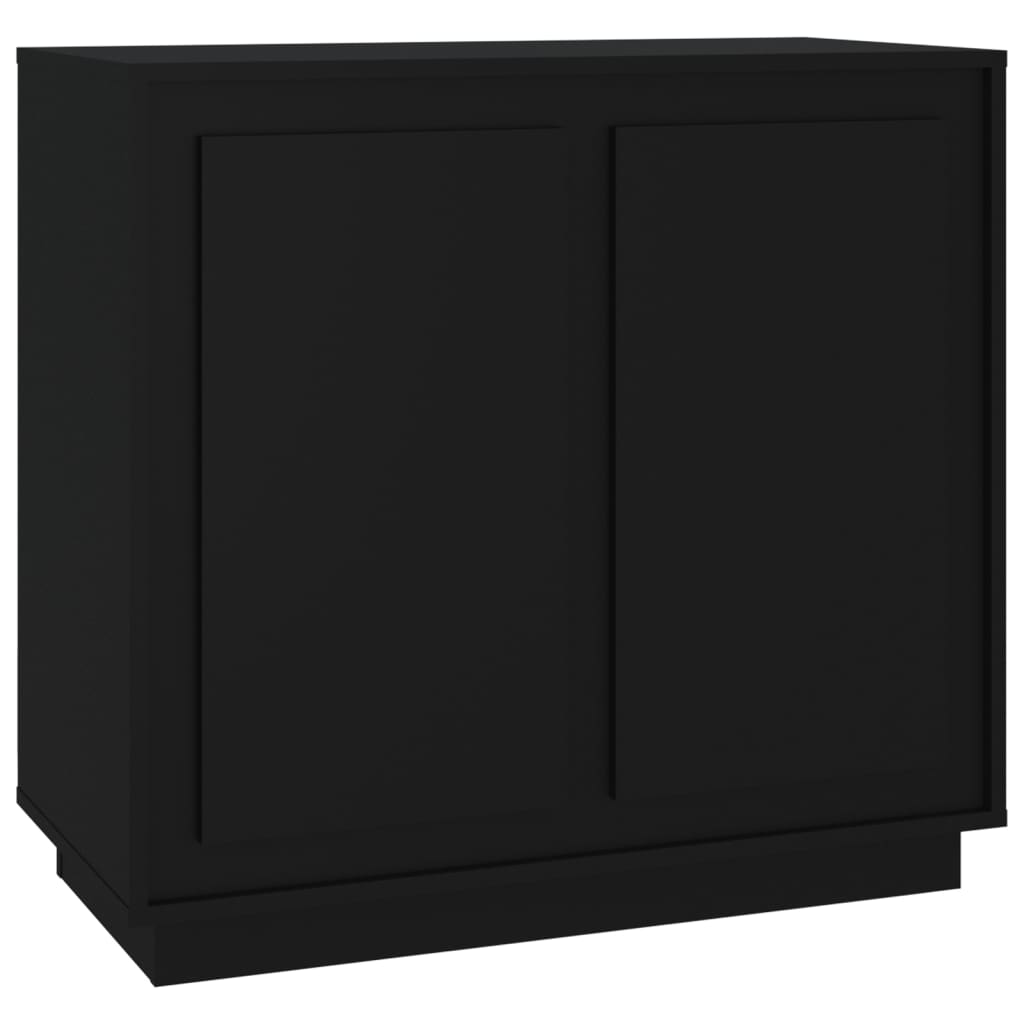 Sideboard Black 80x34x75 cm Engineered Wood