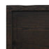 Table Top Dark Brown 80x50x6 cm Treated Solid Wood Oak