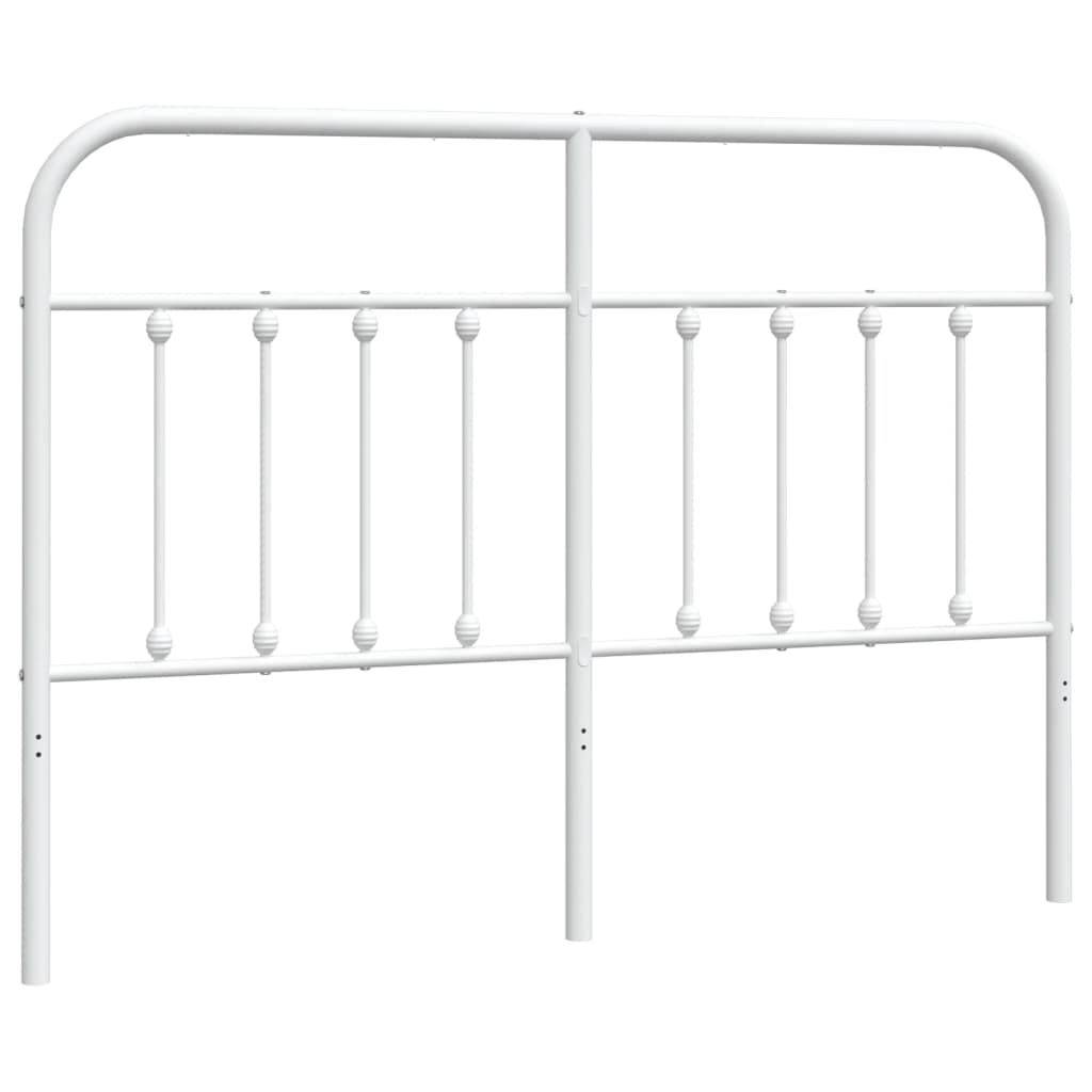 Metal Headboard White 137 cm Double