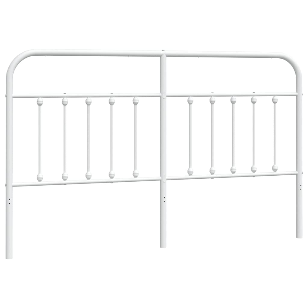 Metal Headboard White 183 cm King