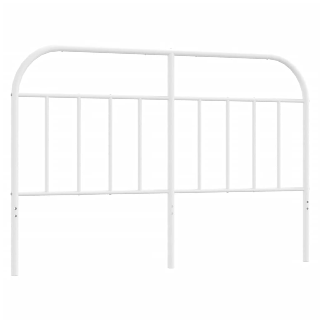 Metal Headboard White 137 cm Double