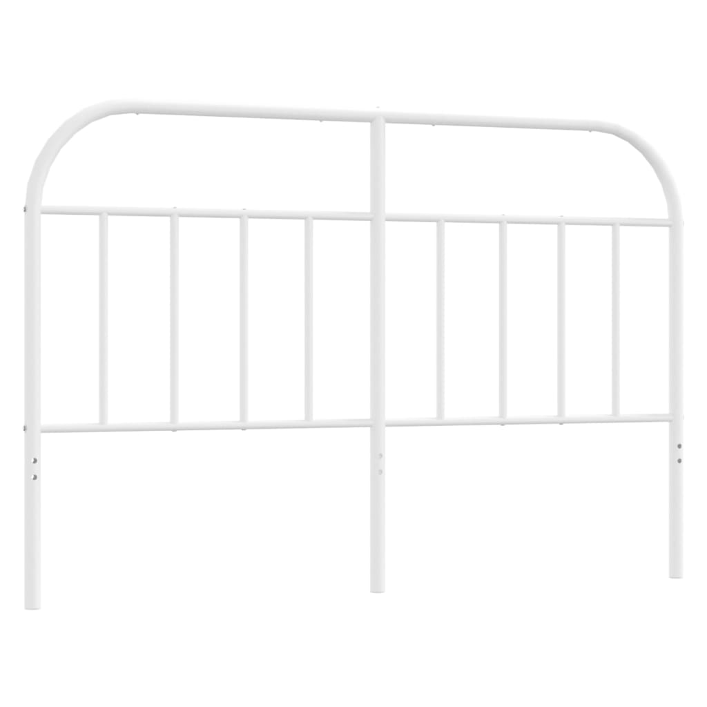 Metal Headboard White 152 cm Queen