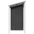 Garden Shed with Extended Roof Anthracite 277x110.5x181 cm Steel