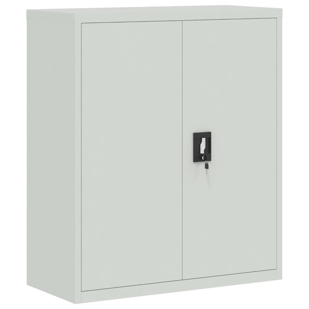 File Cabinet Light Grey 90x40x105 cm Steel