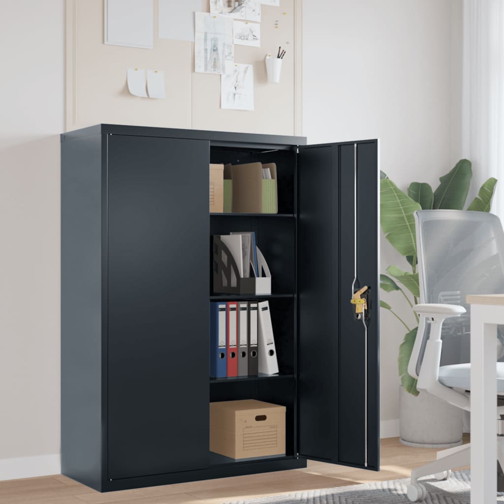 File Cabinet Anthracite 90x40x140 cm Steel