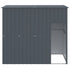 Dog House with Roof Anthracite 214x153x181 cm Galvanised Steel
