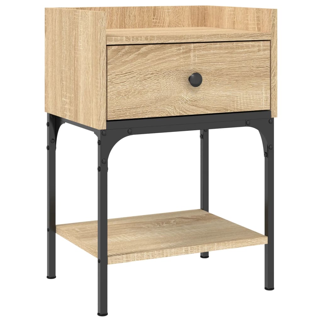 Bedside Table Sonoma Oak 40.5x31x60 cm Engineered Wood