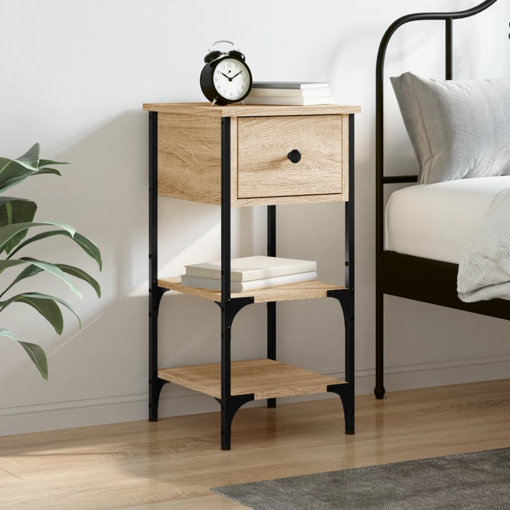 Bedside Cabinet Sonoma Oak 34x36x70 cm Engineered Wood