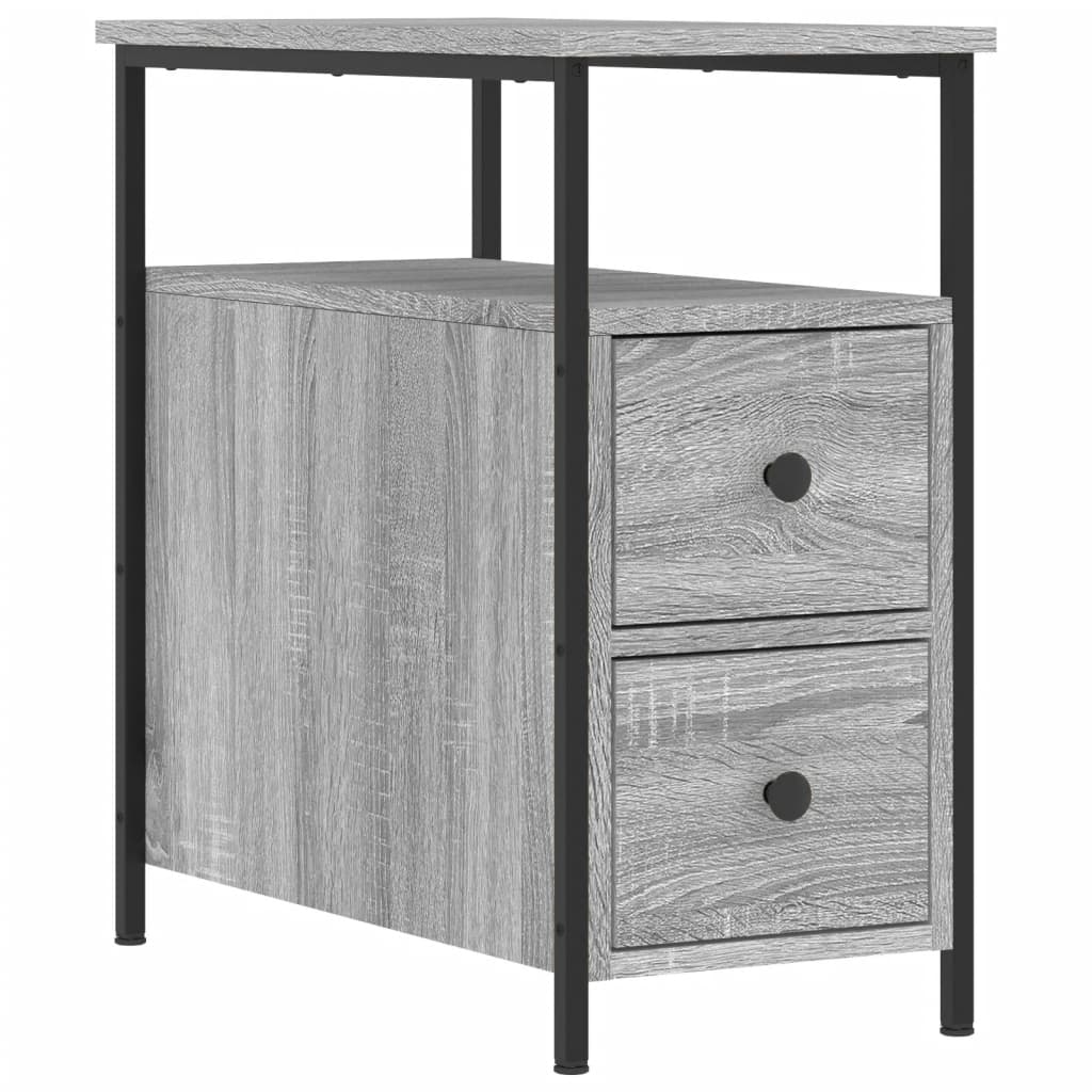 Bedside Cabinet Grey Sonoma 30x60x60 cm Engineered Wood