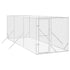 Outdoor Dog Kennel Silver 2x6x2 m Galvanised Steel