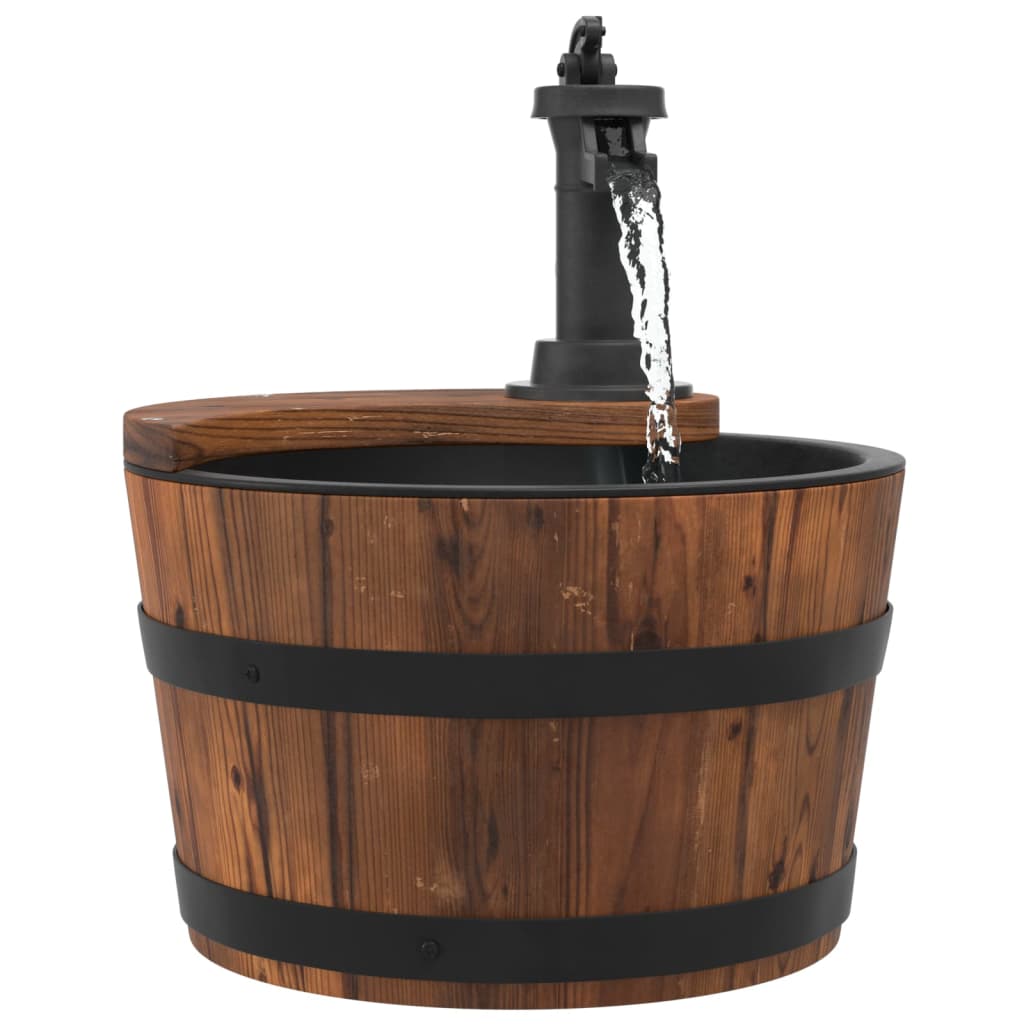 Water Fountain with Pump 28x28x34.5 cm Solid Wood Fir