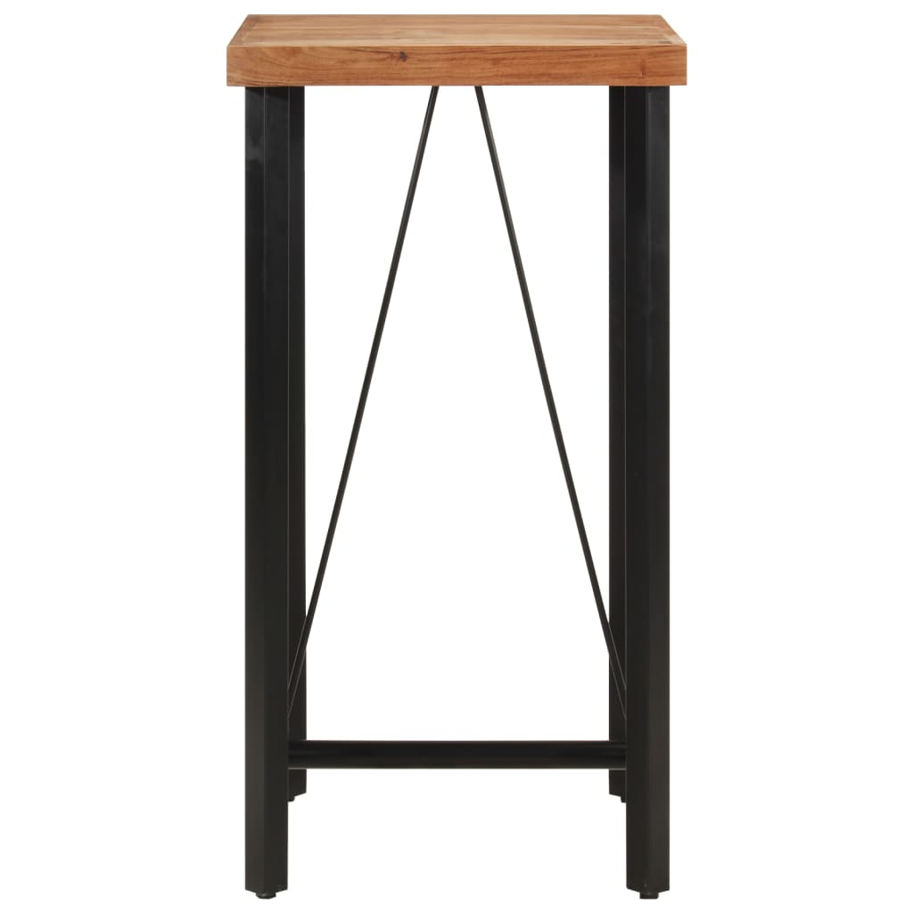 Bar Table 55x55x107 cm Solid Wood Acacia and Iron