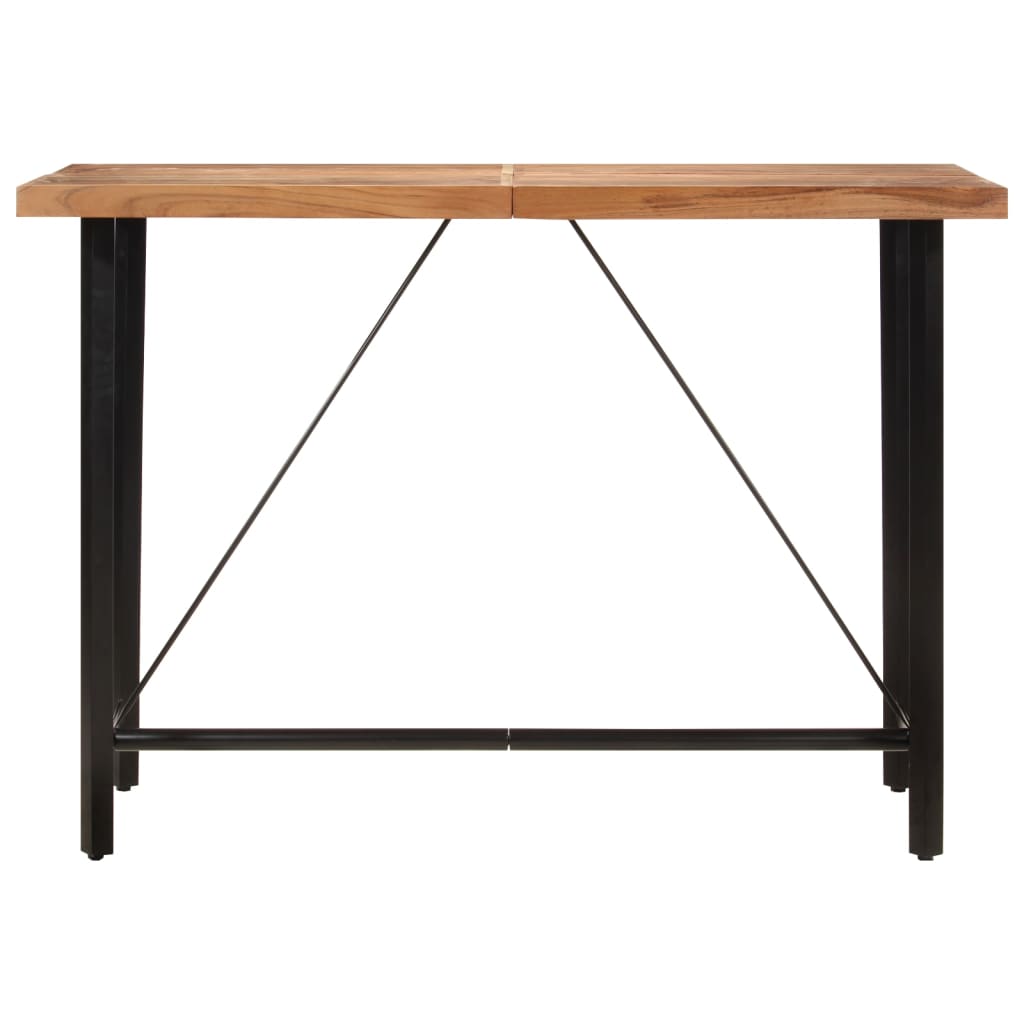 Bar Table 150x70x107 cm Solid Wood Acacia and Iron