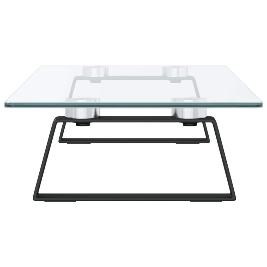 Monitor Stand Black 60x20x8 cm Tempered Glass and Metal