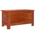 Storage Chest with Lid Brown Solid Wood Acacia