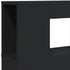 LED Headboard Black 120x18.5x103.5 cm Engineered Wood