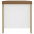 Storage Box with Cushion White & Sonoma Oak 105x40x45 cm