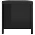 Storage Box with Cushion High Gloss Black 105x40x45 cm