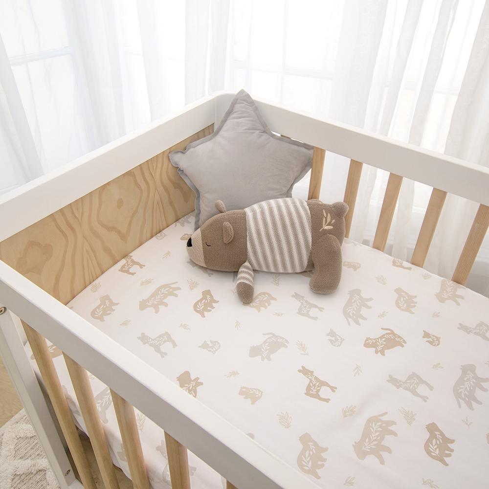 Cot Fitted sheet Bosco Bear