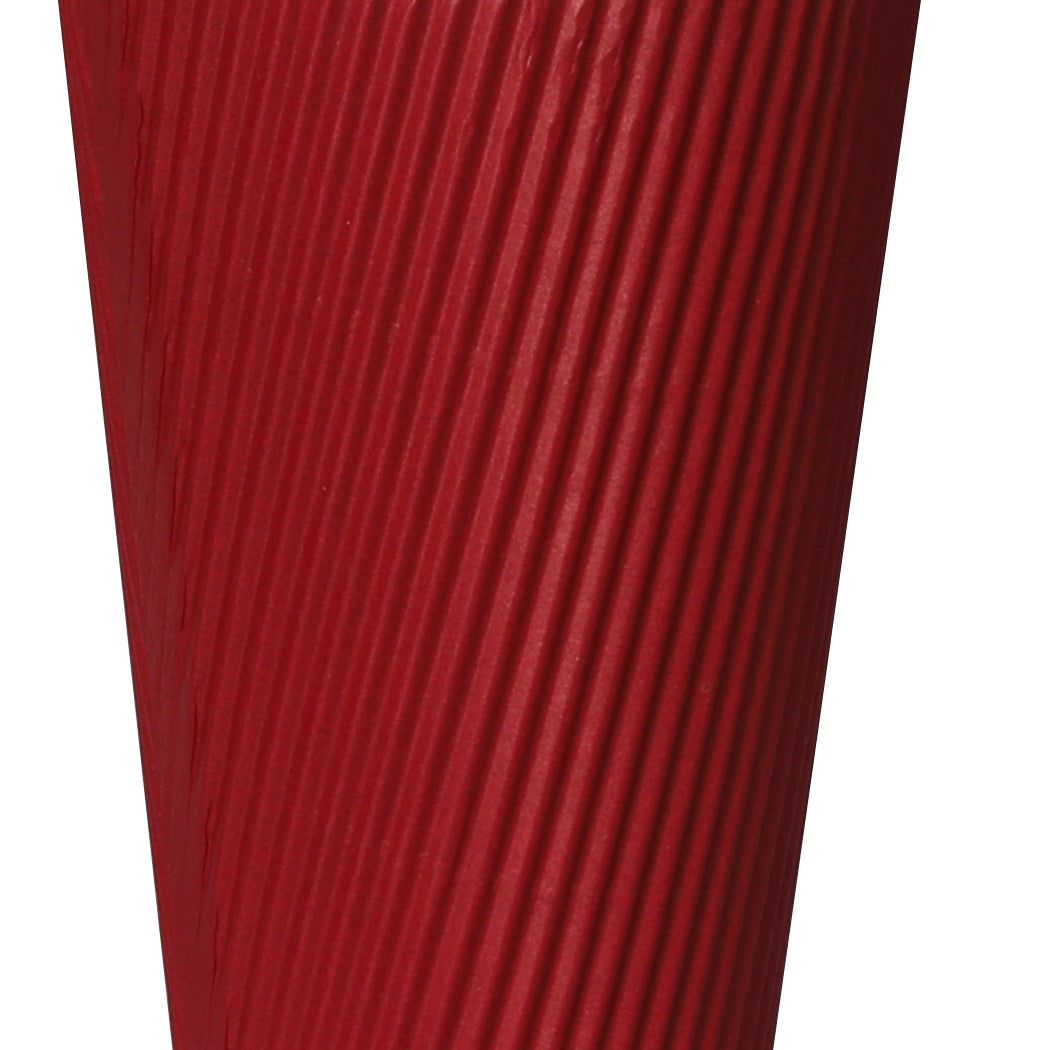 100 Pcs 8oz Disposable Takeaway Coffee Paper Cups Triple Wall Take Away w Lids