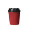 100 Pcs 8oz Disposable Takeaway Coffee Paper Cups Triple Wall Take Away w Lids