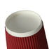 200 Pcs 12oz Disposable Takeaway Coffee Paper Cups Triple Wall Take Away w Lids