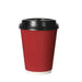 200 Pcs 12oz Disposable Takeaway Coffee Paper Cups Triple Wall Take Away w Lids