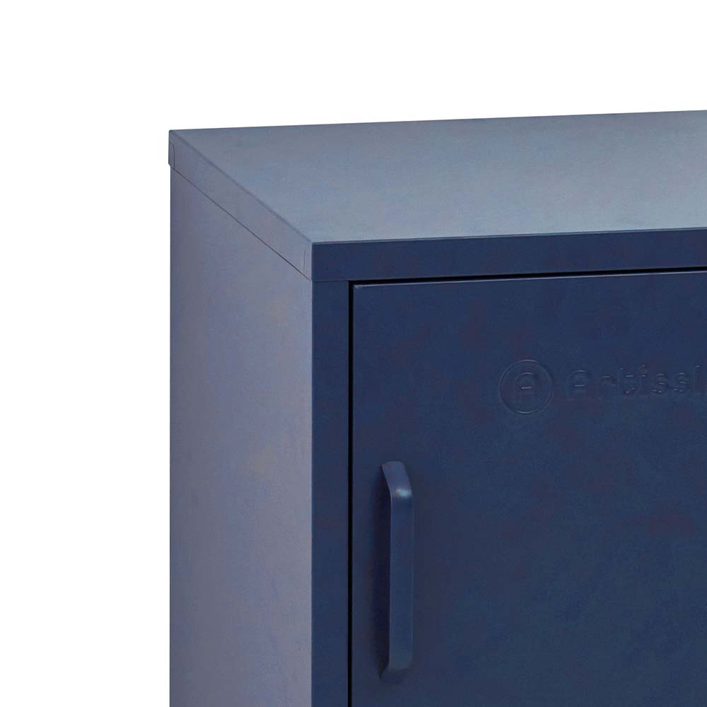 Bedside Table Metal Cabinet - MINI Blue