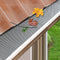 30PCS Aluminium Gutter Guard Mesh Leaf Debris Protector Silver