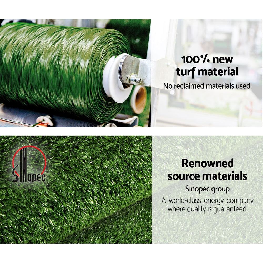 Prime Turf 1x10m Artificial Grass Synthetic Fake 10SQM Turf Lawn 17mm Tape