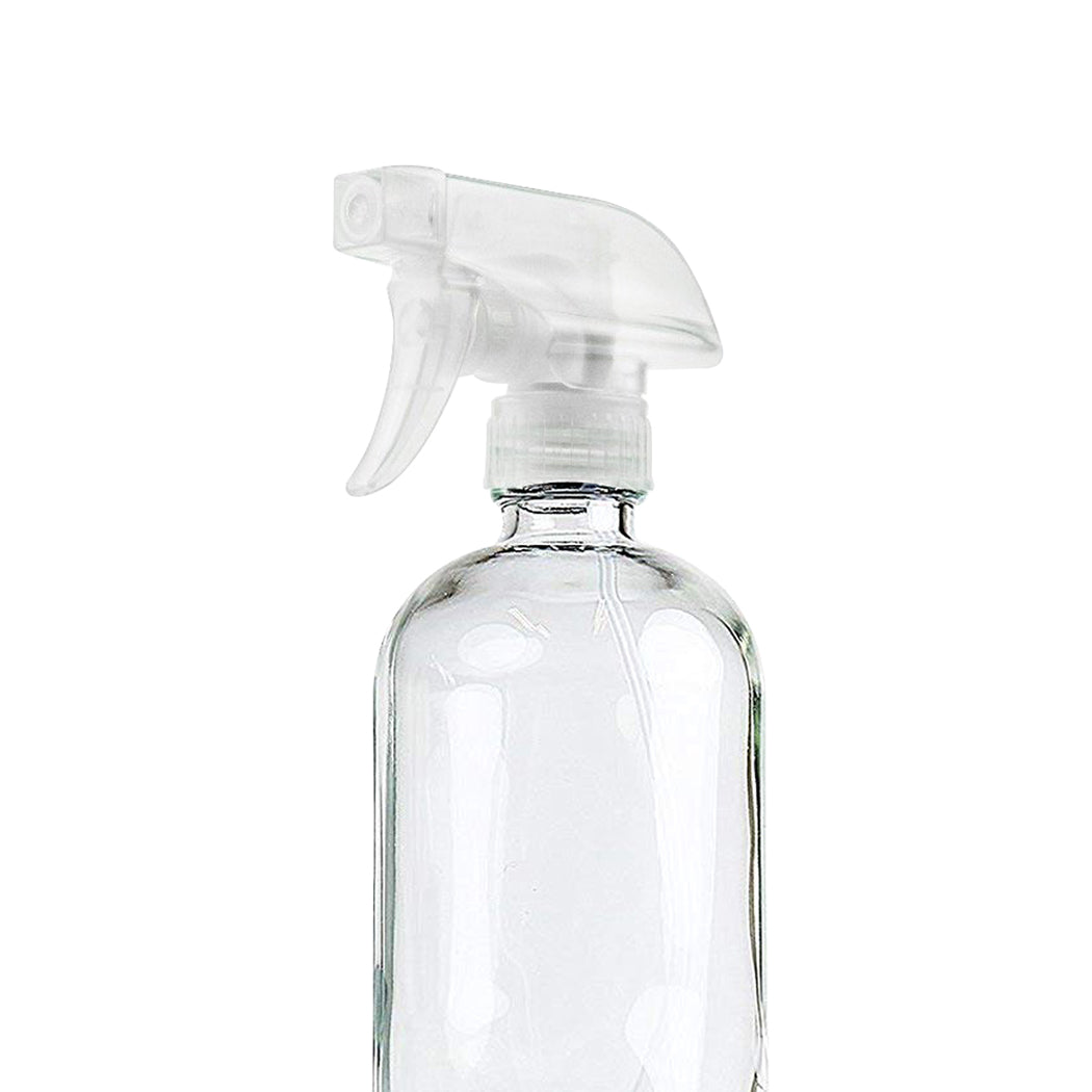 4x 500ml Clear Glass Spray Bottles Trigger Water Sprayer Aromatherapy Dispenser