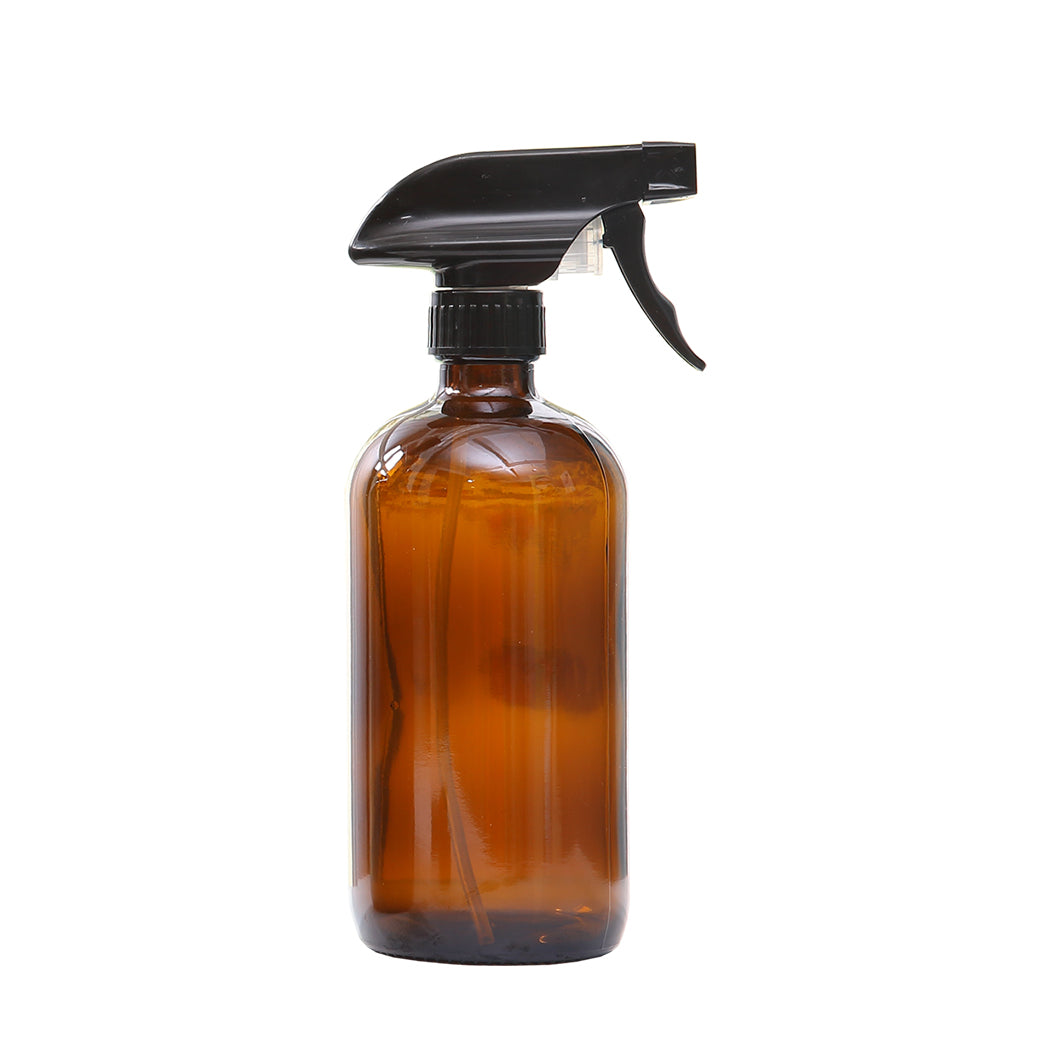 6x 500ml Amber Glass Spray Bottles Trigger Water Sprayer Aromatherapy Dispenser