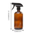 6x 500ml Amber Glass Spray Bottles Trigger Water Sprayer Aromatherapy Dispenser