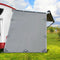 Caravan End Privacy Screen 2.2m Water‑Repellent Awning Shade – Grey