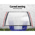 Instahut Window Door Awning 1mx1m Transparent Hollow Sheet Plastic Frame