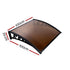 Instahut Window Door Awning? 1mx1m Brown Hollow Sheet Plastic Frame