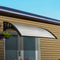 1x2m Polycarbonate Door Window Awning Canopy UV Rain Protection Clear Black