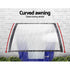 Instahut Window Door Awning 1mx4m Transparent Hollow Sheet Plastic Frame