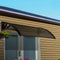 1x2M Door Window Awning Polycarbonate Canopy Brown Black