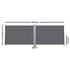 Side Awning Sun Shade Outdoor Retractable Privacy Screen 2MX6M Grey