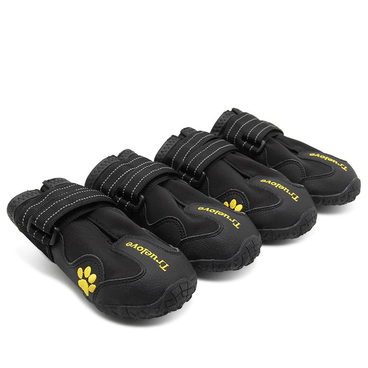 Outdoor Adventure Dog Shoes - Black, Size 4