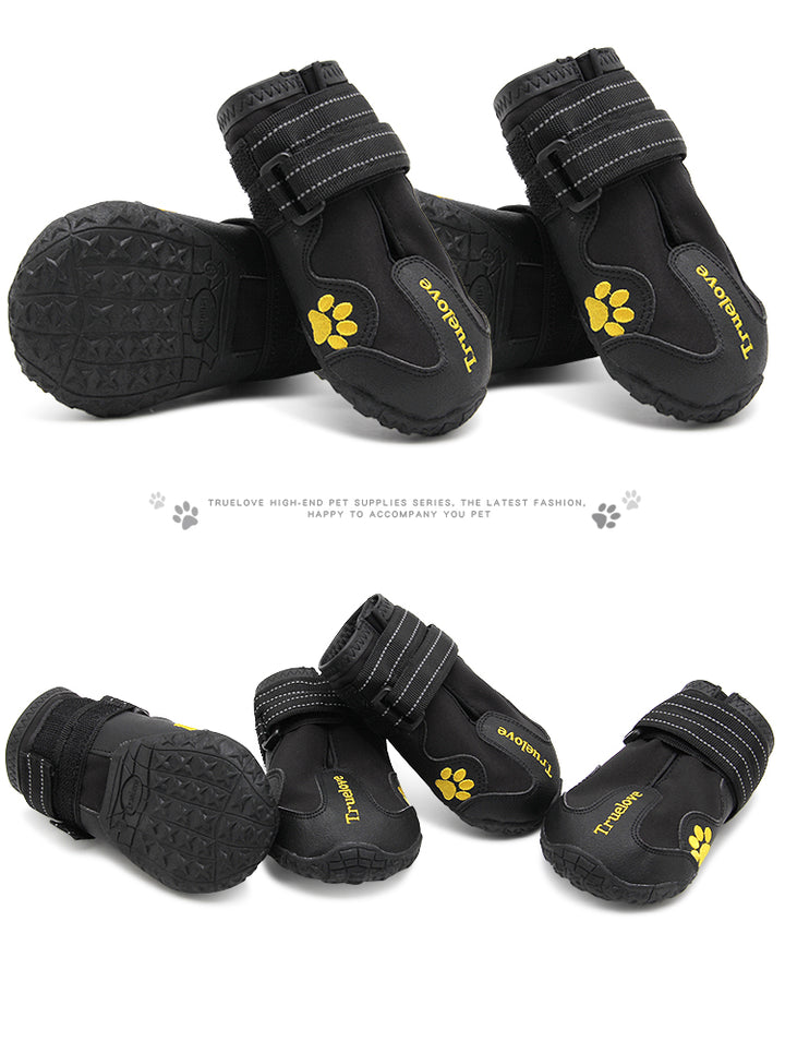 Outdoor Adventure Dog Shoes - Black, Size 3