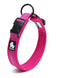 Heavy Duty Reflective Dog Collar - Pink, L