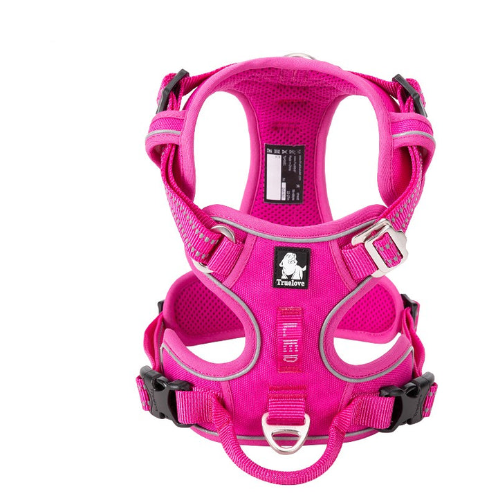 True Love No Pull Explosion Proof Dog Harness - Pink, L