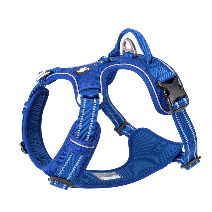 True Love No Pull Explosion Proof Dog Harness - Blue, L