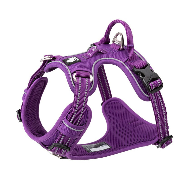 True Love No Pull Explosion Proof Dog Harness - Purple, M