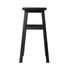 Bar Stools Kitchen Counter Stools Wooden Chairs Black x2