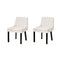 Artiss Dining Chairs Set of 2 Corduroy Wooden Beige