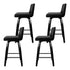 Artiss Bar Stools Kitchen Leather Barstools Swivel Wooden Chairs X4