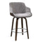 Bar Stools Swivel Velvet Padded Wooden